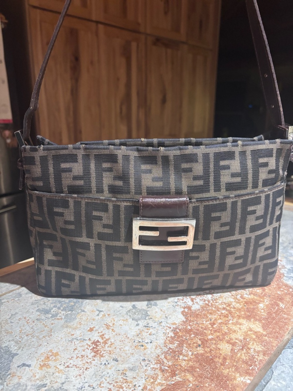 FENDI ZUCCA MAMA BAGUETTE